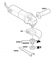 Bosch 0 601 377 703 Gws 850 C Angle Grinder 230 V / Eu Spare Parts